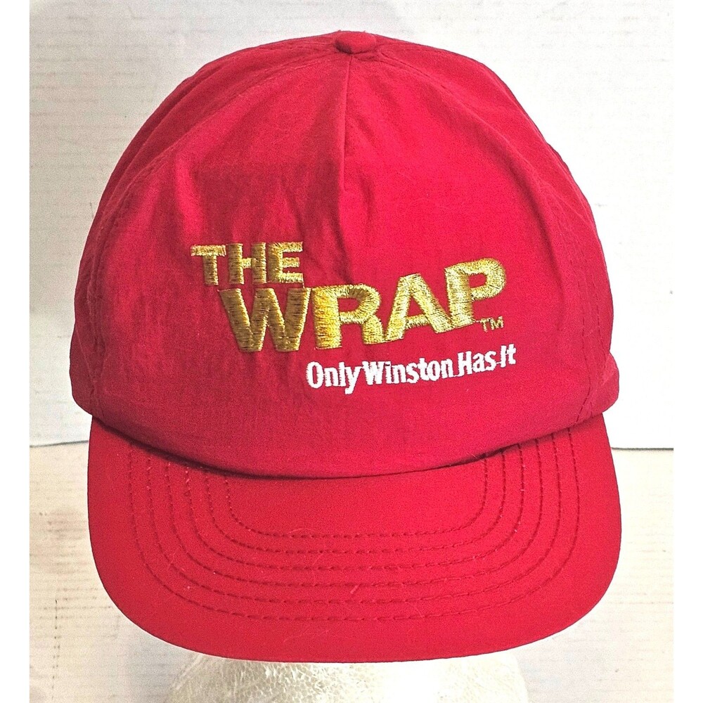Vintage Winston The Wrap Only Winston Has It Snapback Adjustable 100% Nylon Hat